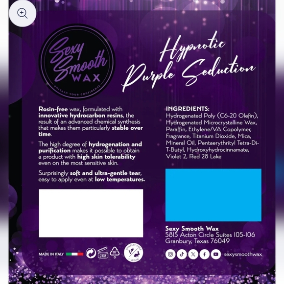 💥Sale💥Sexy Smooth Wax Hypnotic Purple Seduction - Picture 3 of 3